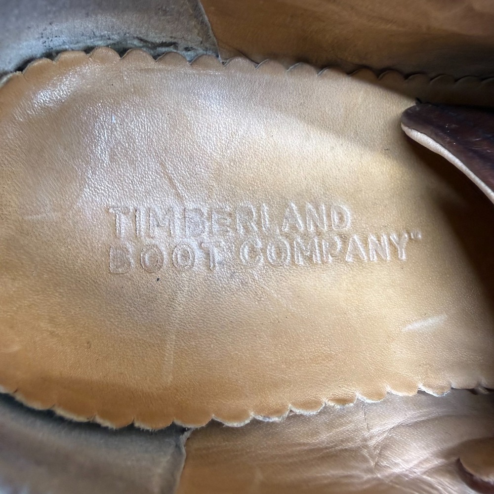 Timberland Boot Company Cap‎ Toe Oxfords Womens 10 M Brown Leather Flats Shootie - Picture 10 of 11